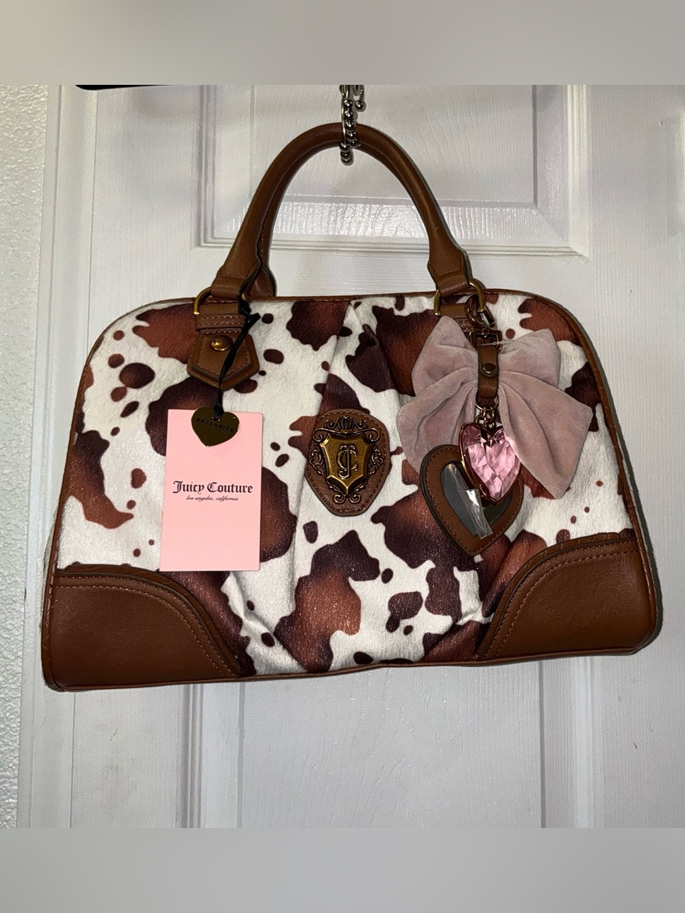 Juicy couture romance cow satchel